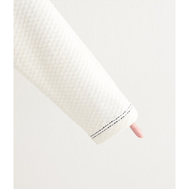 【natural couture】配色ステッチ入りニットジャケット | NICE CLAUP / OLIVE des OLIVE　OUTLET | 詳細画像20 