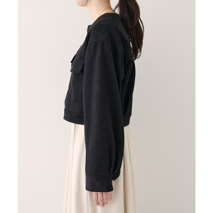 【natural couture】スウェード風ブルゾン | NICE CLAUP / OLIVE des OLIVE　OUTLET | 詳細画像5 