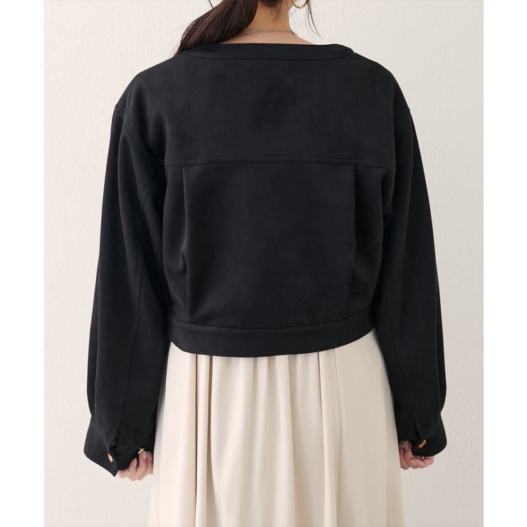 【natural couture】スウェード風ブルゾン | NICE CLAUP / OLIVE des OLIVE　OUTLET | 詳細画像6 