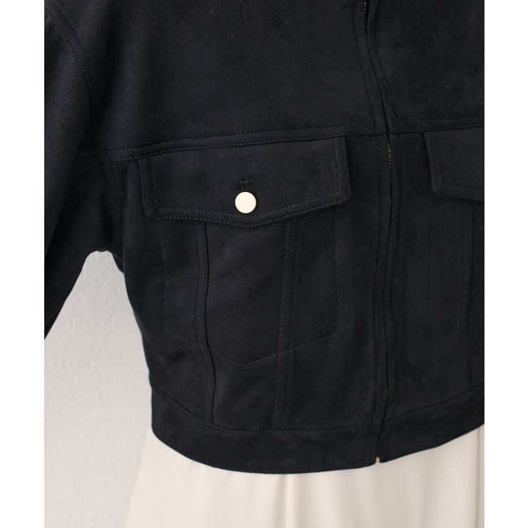 【natural couture】スウェード風ブルゾン | NICE CLAUP / OLIVE des OLIVE　OUTLET | 詳細画像10 