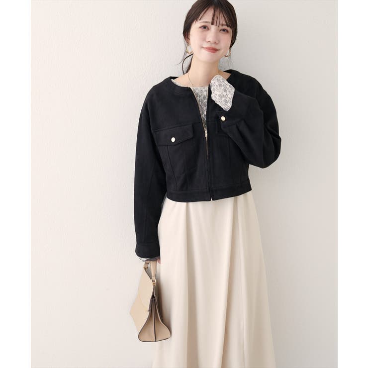 【natural couture】スウェード風ブルゾン | NICE CLAUP / OLIVE des OLIVE　OUTLET | 詳細画像13 