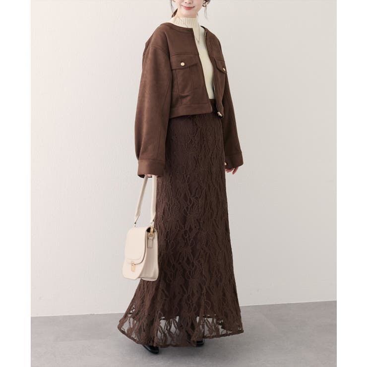 【natural couture】スウェード風ブルゾン | NICE CLAUP / OLIVE des OLIVE　OUTLET | 詳細画像18 