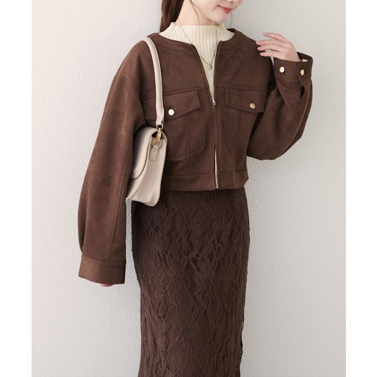 【natural couture】スウェード風ブルゾン | NICE CLAUP / OLIVE des OLIVE　OUTLET | 詳細画像21 