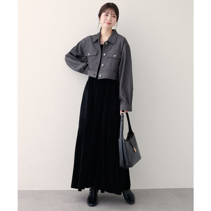 【natural couture】クロップドシャツブルゾン | NICE CLAUP / OLIVE des OLIVE　OUTLET | 詳細画像11 