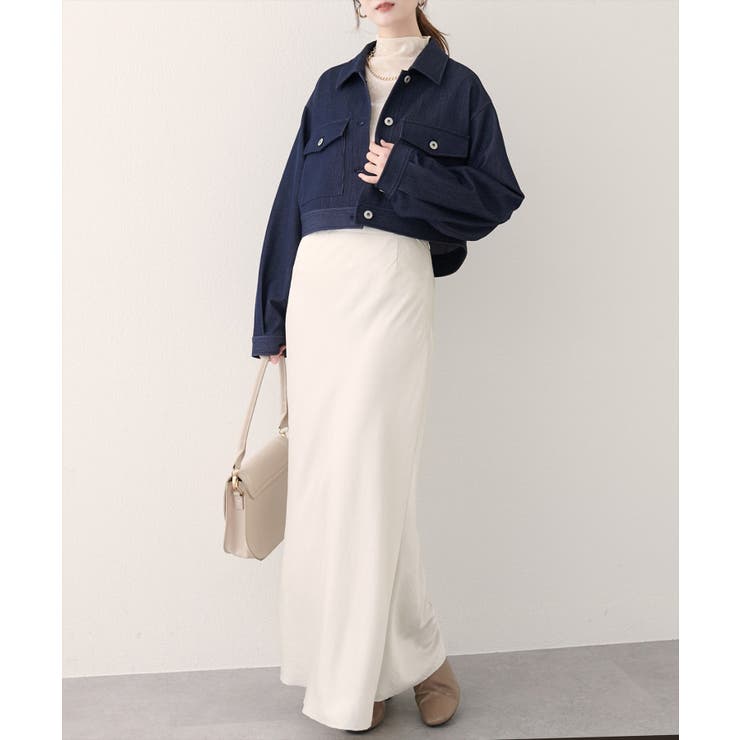 【natural couture】クロップドシャツブルゾン | NICE CLAUP / OLIVE des OLIVE　OUTLET | 詳細画像17 