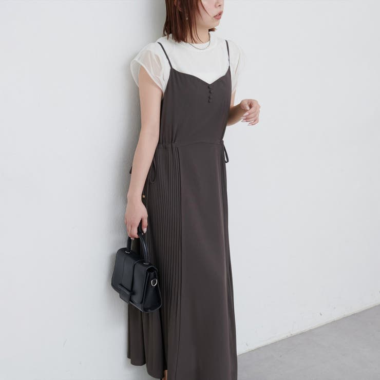  ＜canami＞両サイドプリーツキャミワンピース | NICE CLAUP / OLIVE des OLIVE　OUTLET | 詳細画像10 