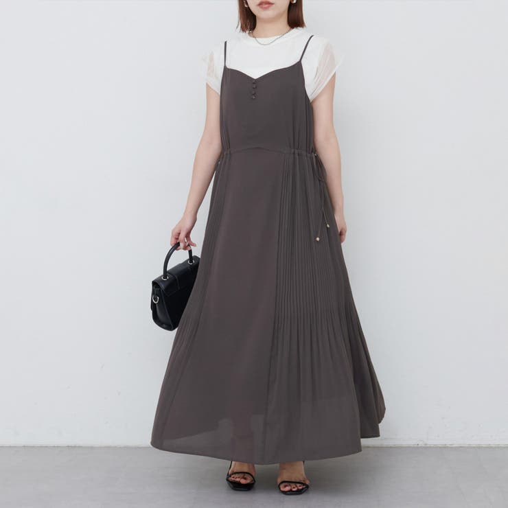  ＜canami＞両サイドプリーツキャミワンピース | NICE CLAUP / OLIVE des OLIVE　OUTLET | 詳細画像12 