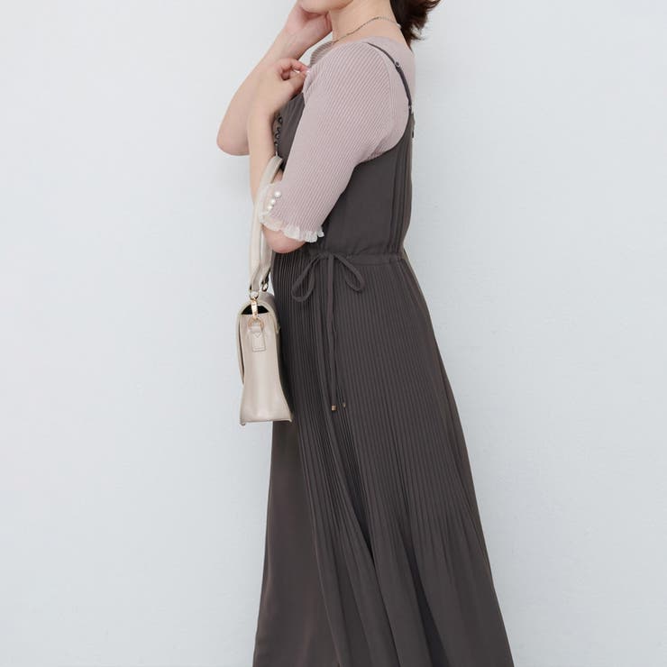  ＜canami＞両サイドプリーツキャミワンピース | NICE CLAUP / OLIVE des OLIVE　OUTLET | 詳細画像14 
