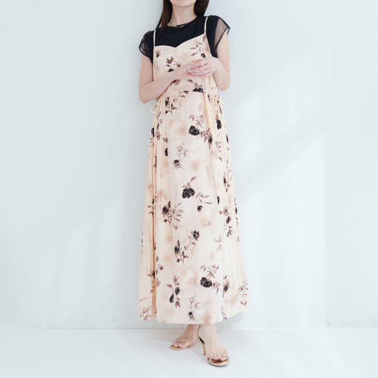 柄2 |  ＜canami＞両サイドプリーツキャミワンピース | NICE CLAUP / OLIVE des OLIVE　OUTLET