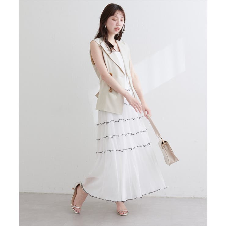 【natural couture】プリーツメローキャミワンピース | NICE CLAUP / OLIVE des OLIVE　OUTLET | 詳細画像9 