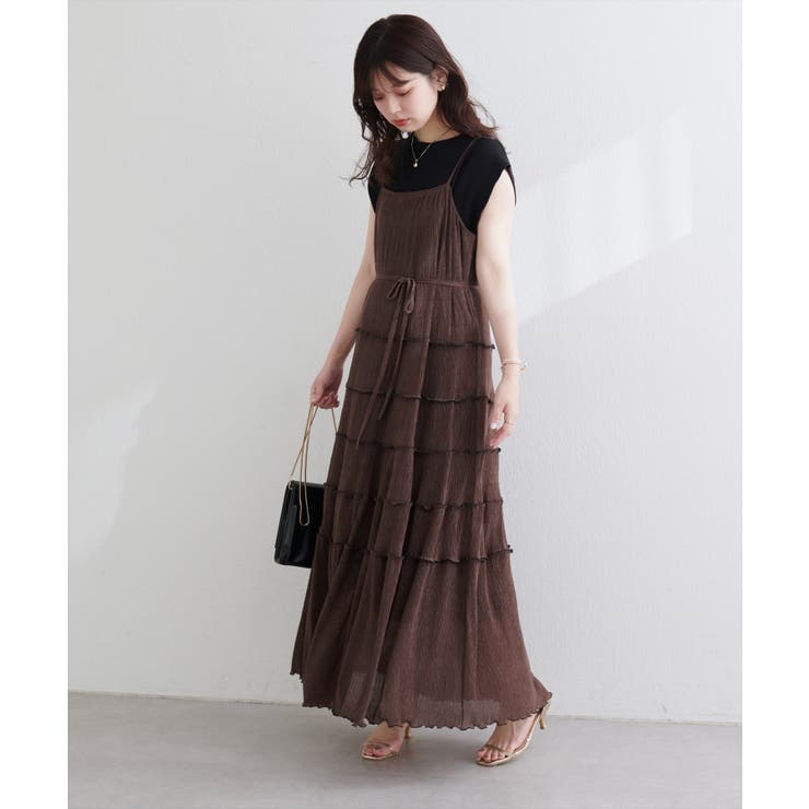 【natural couture】プリーツメローキャミワンピース | NICE CLAUP / OLIVE des OLIVE　OUTLET | 詳細画像24 