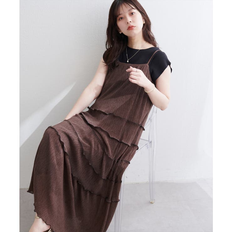 【natural couture】プリーツメローキャミワンピース | NICE CLAUP / OLIVE des OLIVE　OUTLET | 詳細画像29 