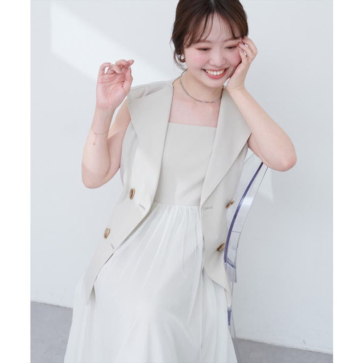 【natural couture】ベストセットキャミワンピース | NICE CLAUP / OLIVE des OLIVE　OUTLET | 詳細画像2 