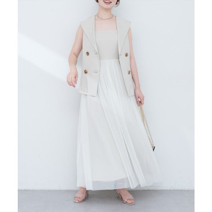 【natural couture】ベストセットキャミワンピース | NICE CLAUP / OLIVE des OLIVE　OUTLET | 詳細画像4 