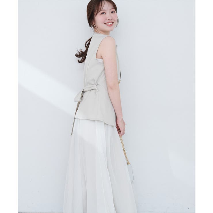 【natural couture】ベストセットキャミワンピース | NICE CLAUP / OLIVE des OLIVE　OUTLET | 詳細画像6 