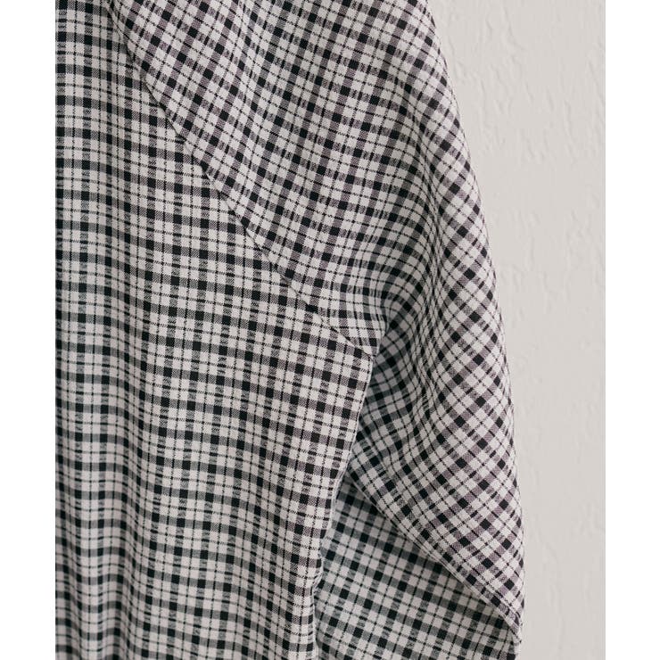 【natural couture】ポコポコチェック袖ボリュームワンピース | NICE CLAUP / OLIVE des OLIVE　OUTLET | 詳細画像1 