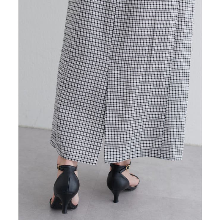 【natural couture】ポコポコチェック袖ボリュームワンピース | NICE CLAUP / OLIVE des OLIVE　OUTLET | 詳細画像5 