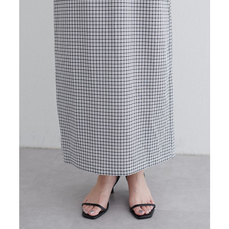 【natural couture】ポコポコチェック袖ボリュームワンピース | NICE CLAUP / OLIVE des OLIVE　OUTLET | 詳細画像9 