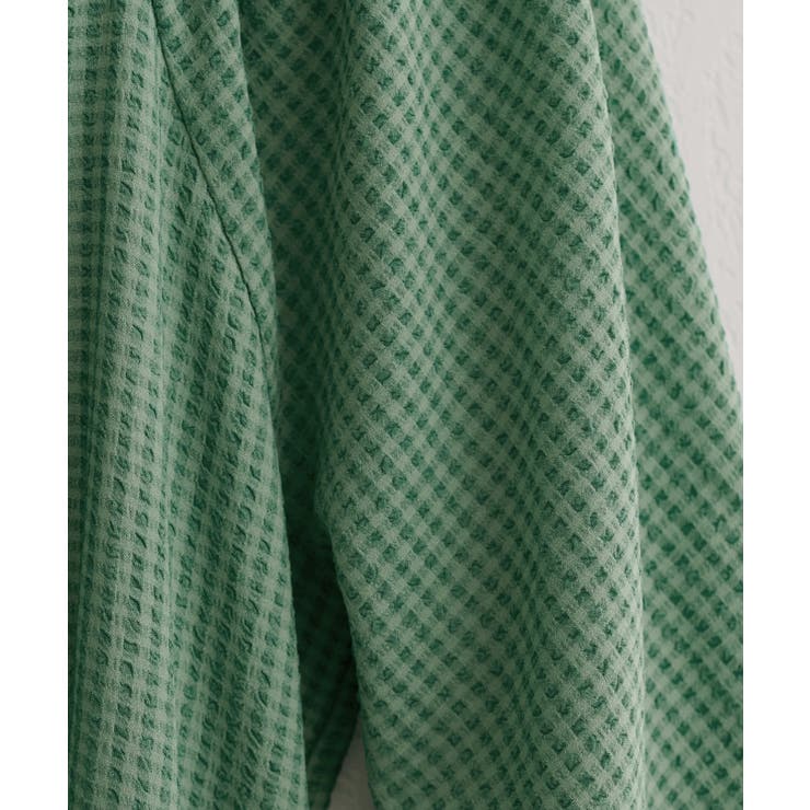 【natural couture】ポコポコチェック袖ボリュームワンピース | NICE CLAUP / OLIVE des OLIVE　OUTLET | 詳細画像22 