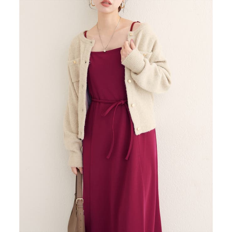 【natural couture】楽ちんキャミワンピース | NICE CLAUP / OLIVE des OLIVE　OUTLET | 詳細画像2 