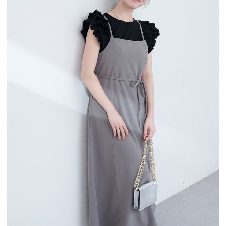 グレー | 【natural couture】楽ちんキャミワンピース | NICE CLAUP / OLIVE des OLIVE　OUTLET