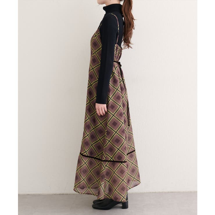 【natural couture】ベロア切り替えキャミワンピース | NICE CLAUP / OLIVE des OLIVE　OUTLET | 詳細画像16 