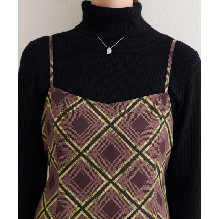 【natural couture】ベロア切り替えキャミワンピース | NICE CLAUP / OLIVE des OLIVE　OUTLET | 詳細画像18 