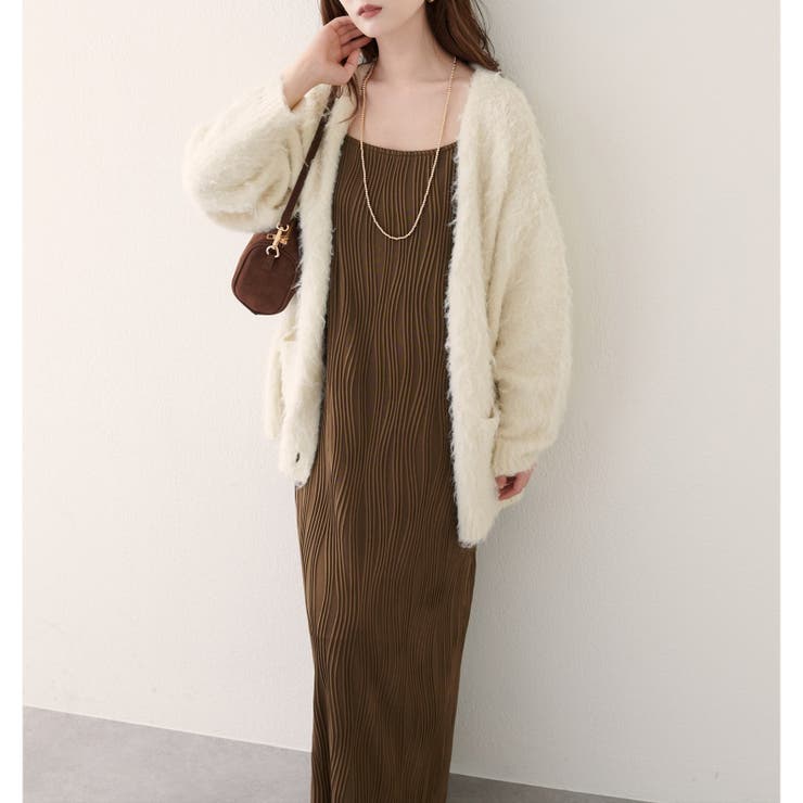 【natural couture】流線ストライプナローワンピース | NICE CLAUP / OLIVE des OLIVE　OUTLET | 詳細画像4 