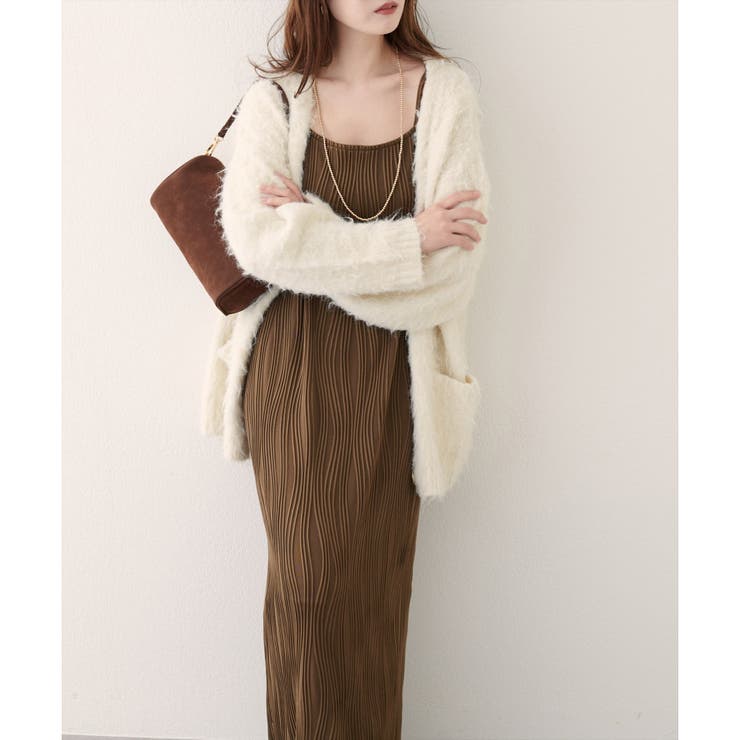 【natural couture】流線ストライプナローワンピース | NICE CLAUP / OLIVE des OLIVE　OUTLET | 詳細画像3 