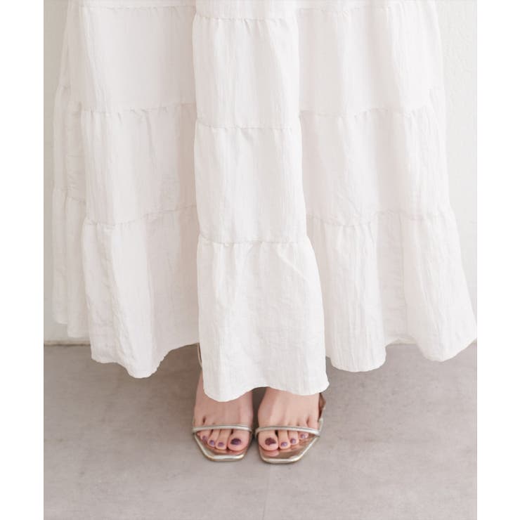 【natural couture】サテンティアードスカート | NICE CLAUP / OLIVE des OLIVE　OUTLET | 詳細画像21 