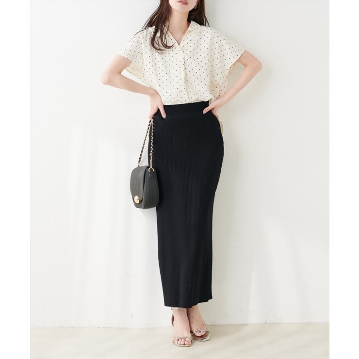 【natural couture】UVカット付きリブニットタイトスカート | NICE CLAUP / OLIVE des OLIVE　OUTLET | 詳細画像25 