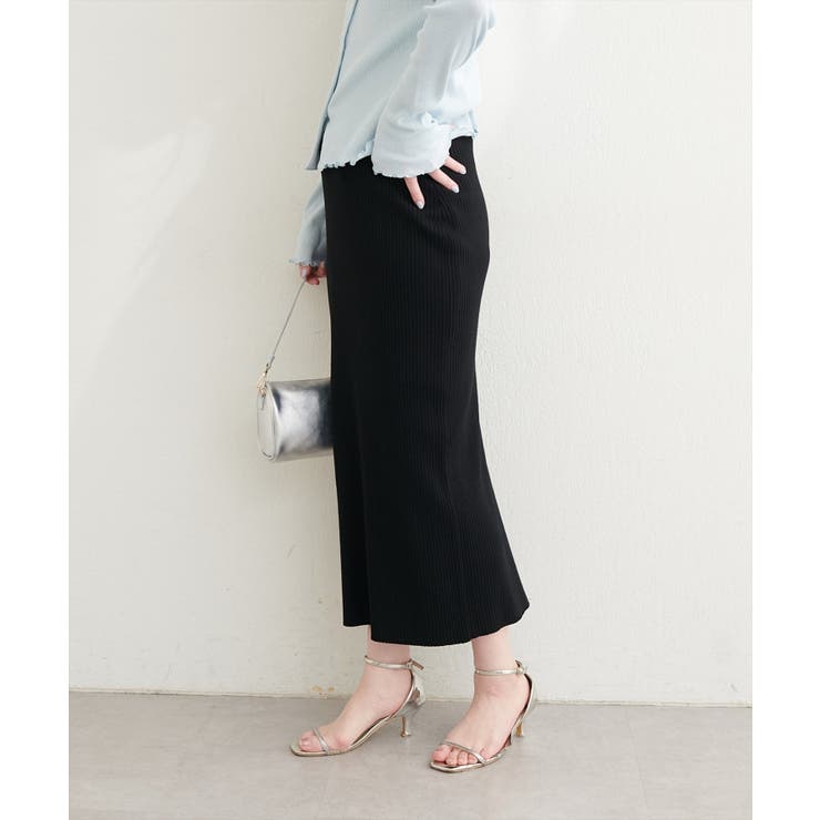 【natural couture】UVカット付きリブニットタイトスカート | NICE CLAUP / OLIVE des OLIVE　OUTLET | 詳細画像27 