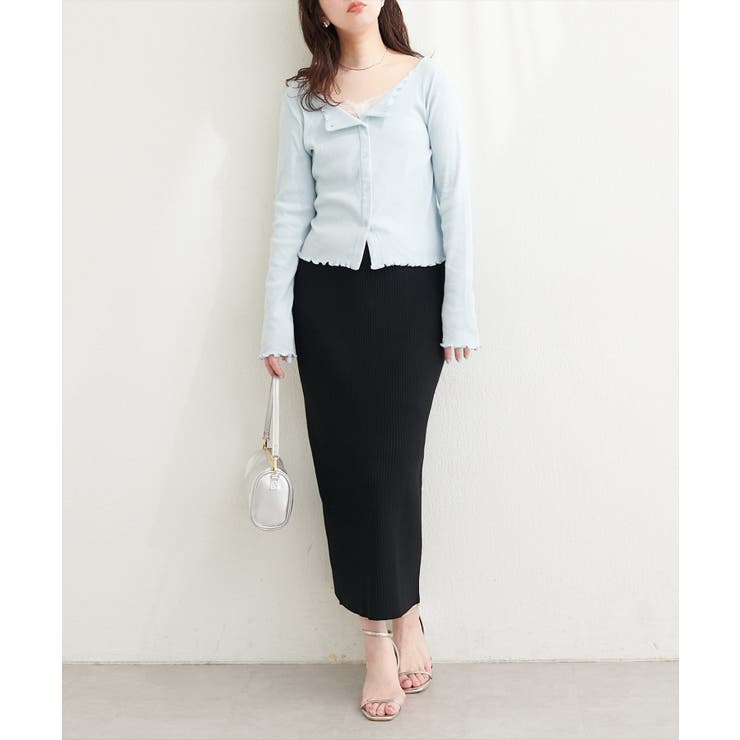 【natural couture】UVカット付きリブニットタイトスカート | NICE CLAUP / OLIVE des OLIVE　OUTLET | 詳細画像28 