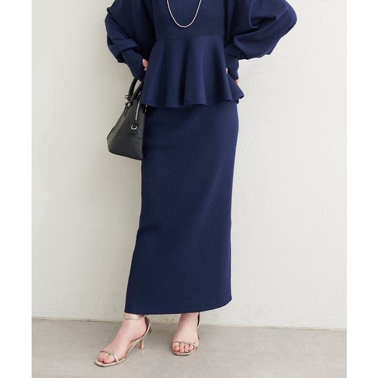 【natural couture】UVカット付きリブニットタイトスカート | NICE CLAUP / OLIVE des OLIVE　OUTLET | 詳細画像17 