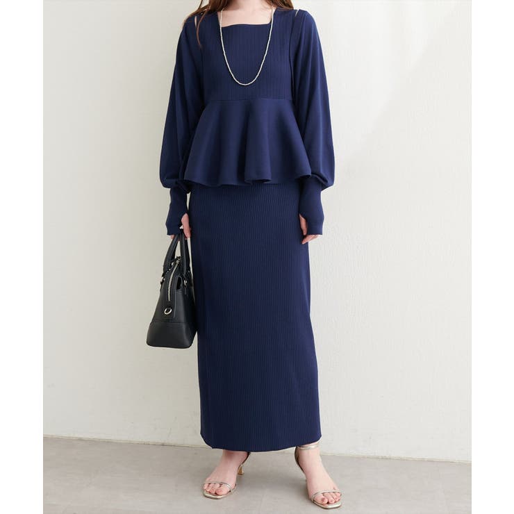 【natural couture】UVカット付きリブニットタイトスカート | NICE CLAUP / OLIVE des OLIVE　OUTLET | 詳細画像19 