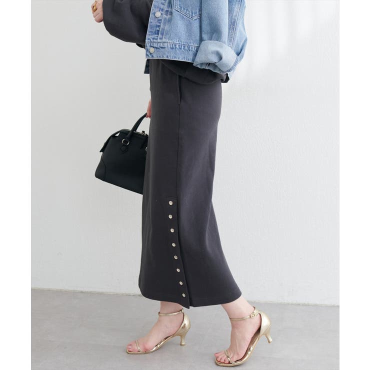 【natural couture】スリット釦ナロースカート | NICE CLAUP / OLIVE des OLIVE　OUTLET | 詳細画像10 