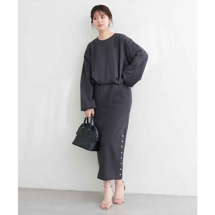 【natural couture】スリット釦ナロースカート | NICE CLAUP / OLIVE des OLIVE　OUTLET | 詳細画像12 