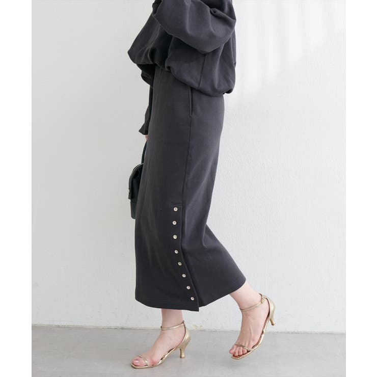 【natural couture】スリット釦ナロースカート | NICE CLAUP / OLIVE des OLIVE　OUTLET | 詳細画像13 