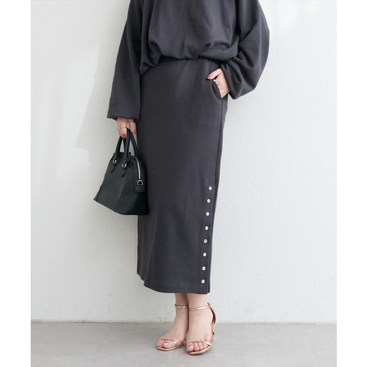 【natural couture】スリット釦ナロースカート | NICE CLAUP / OLIVE des OLIVE　OUTLET | 詳細画像14 