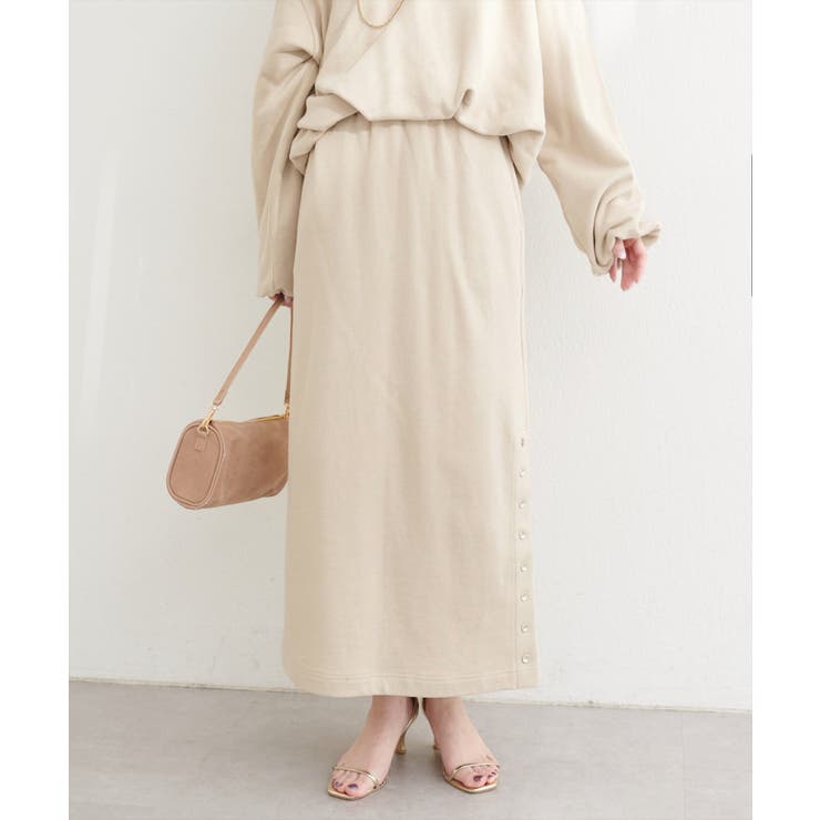 【natural couture】スリット釦ナロースカート | NICE CLAUP / OLIVE des OLIVE　OUTLET | 詳細画像17 