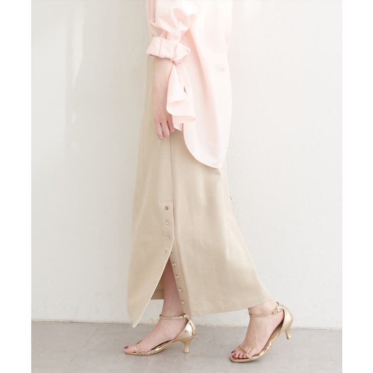 【natural couture】スリット釦ナロースカート | NICE CLAUP / OLIVE des OLIVE　OUTLET | 詳細画像20 