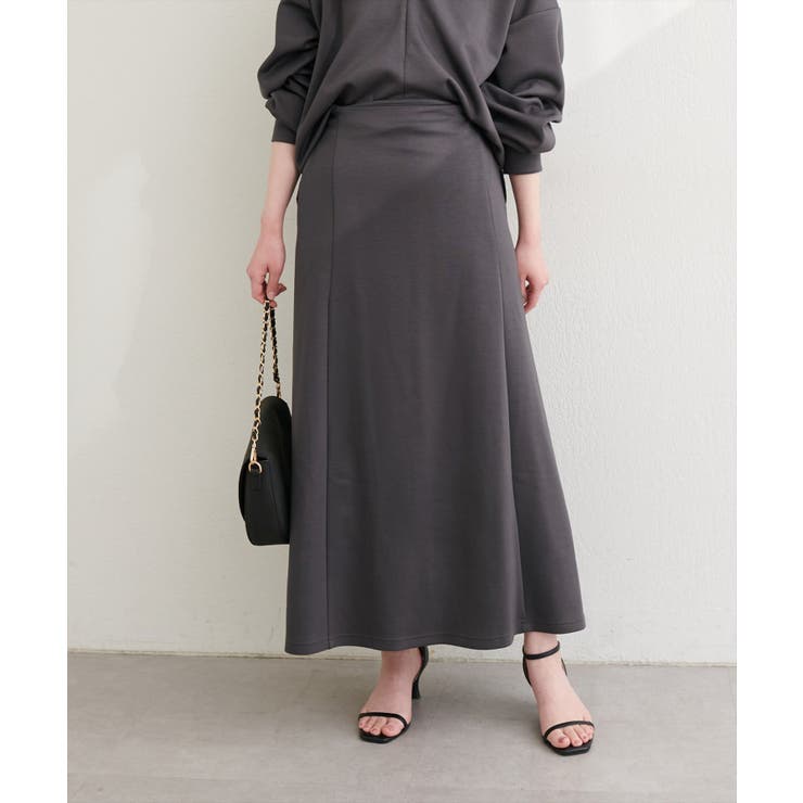 チャコール | 【natural couture】〈ako〉Aラインダンボールスカート | NICE CLAUP / OLIVE des OLIVE　OUTLET