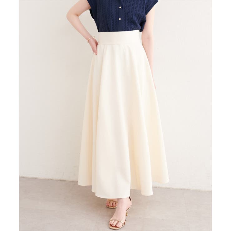 【natural couture】ハイウエストサーキュラースカート | NICE CLAUP / OLIVE des OLIVE　OUTLET | 詳細画像2 