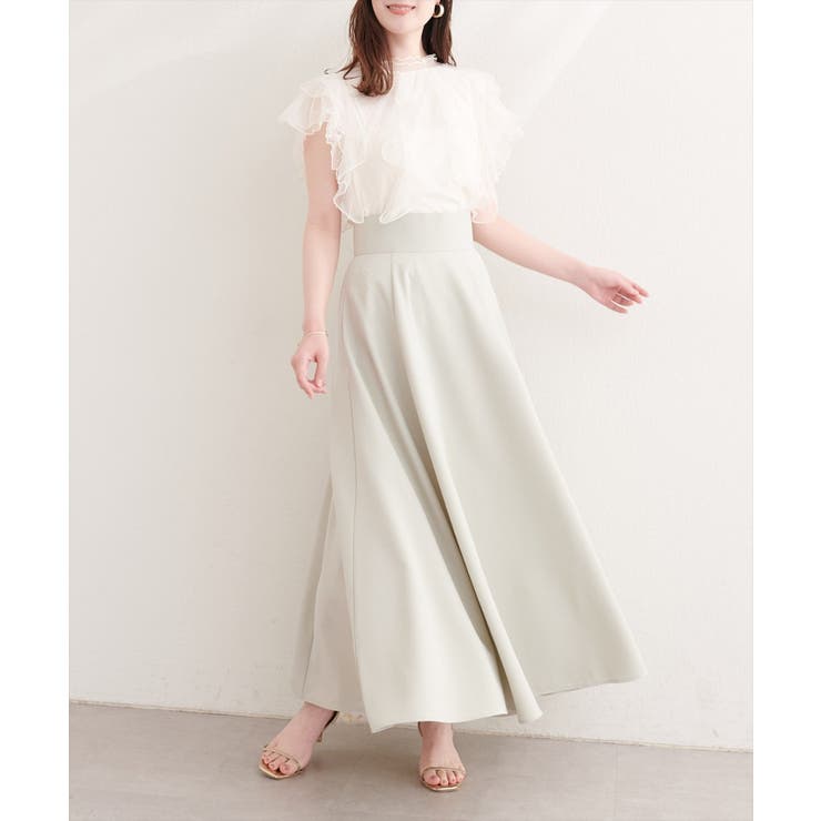 【natural couture】ハイウエストサーキュラースカート | NICE CLAUP / OLIVE des OLIVE　OUTLET | 詳細画像11 