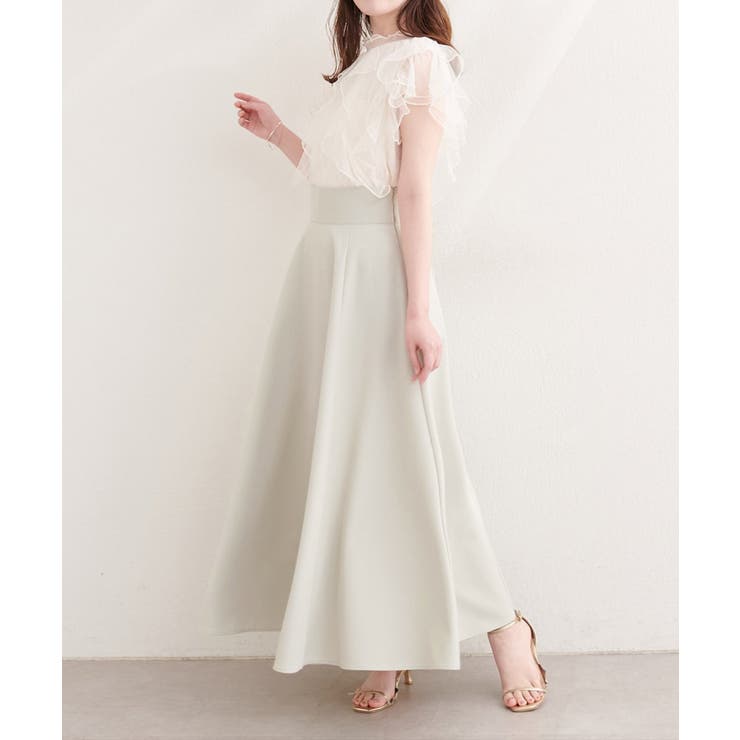 【natural couture】ハイウエストサーキュラースカート | NICE CLAUP / OLIVE des OLIVE　OUTLET | 詳細画像12 