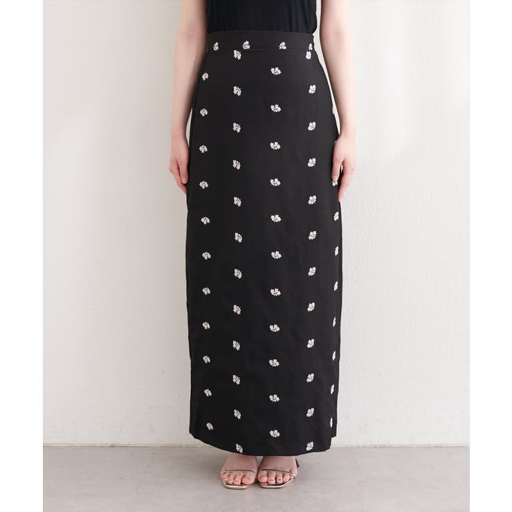 【natural couture】花柄ツイルナロースカート | NICE CLAUP / OLIVE des OLIVE　OUTLET | 詳細画像15 