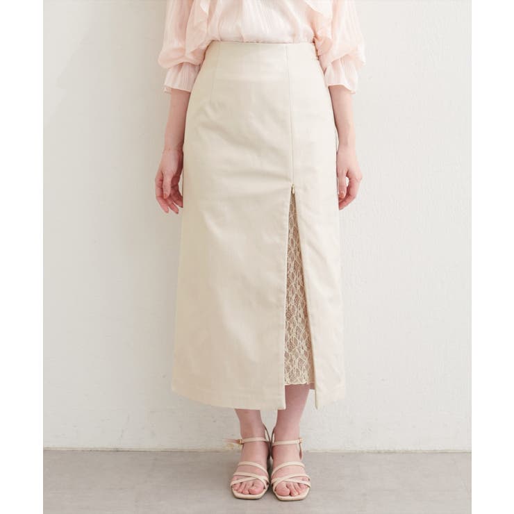 【natural couture】＜mizumami＞スリットレーススカート | NICE CLAUP / OLIVE des OLIVE　OUTLET | 詳細画像11 