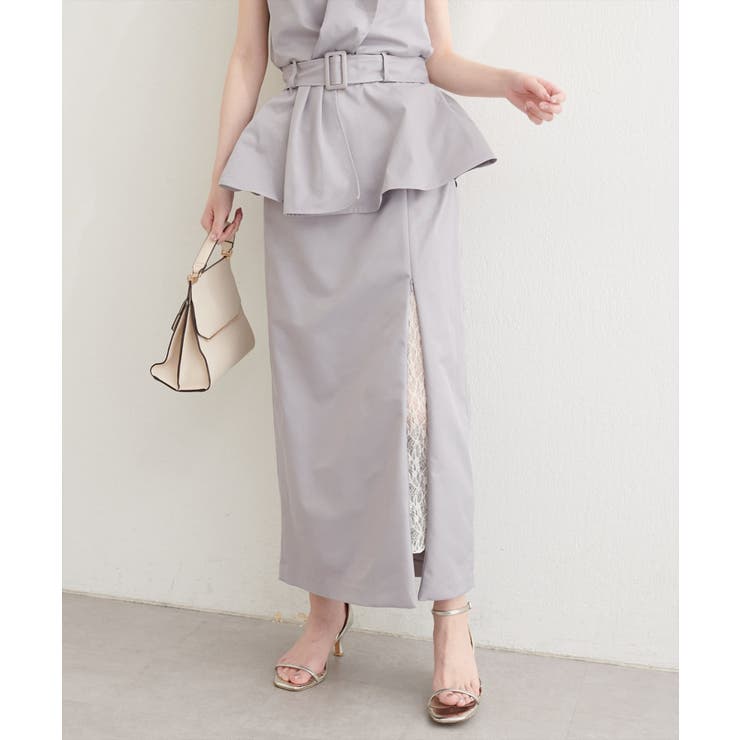 【natural couture】＜mizumami＞スリットレーススカート | NICE CLAUP / OLIVE des OLIVE　OUTLET | 詳細画像21 