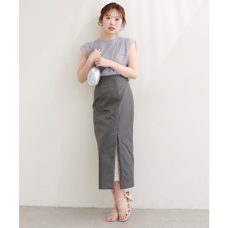 【natural couture】＜mizumami＞スリットレーススカート | NICE CLAUP / OLIVE des OLIVE　OUTLET | 詳細画像28 