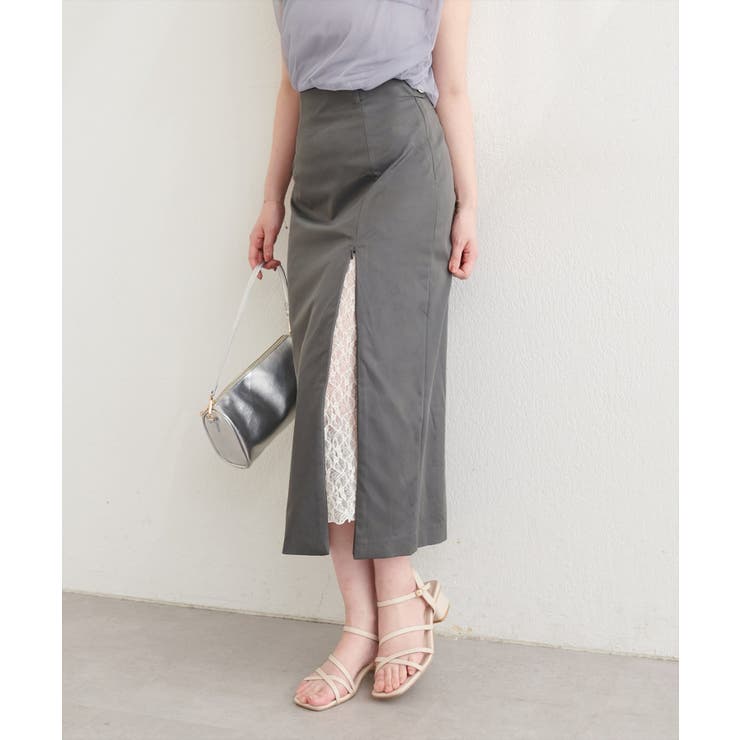 【natural couture】＜mizumami＞スリットレーススカート | NICE CLAUP / OLIVE des OLIVE　OUTLET | 詳細画像29 